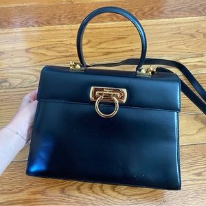 Ferragamo Iconic Top Handle in Large